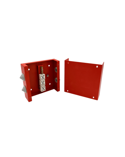 Коробка распределительная огнестойкая КРОПС, IP41, габаритные размеры 200х200х80 мм, для кабелей сечением до 2,5 мм2, 12 клемм КМ-Профиль (FRJB-KM-ST3-2.5-12-КРОПС-IP41) в Рубцовске Распределительные коробки Pintop.ru