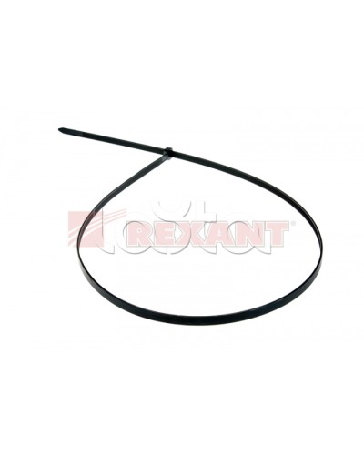Хомут-стяжка нейлоновый 9х700 мм чёрный (100шт/уп) REXANT 07-0701-9 в Рубцовске Стяжки-хомуты Pintop.ru