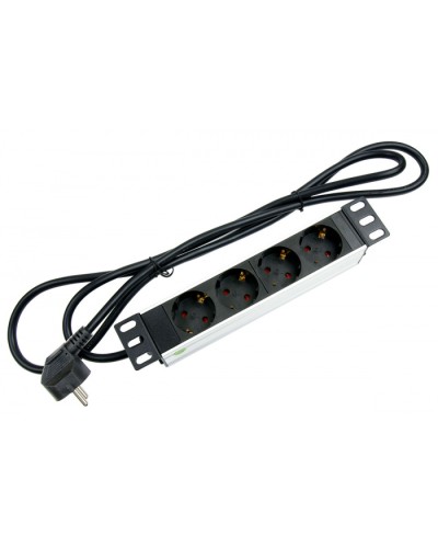 Блок евророзеток для 10 шкафов, горизонтальный, 4 розетки, 16 A Cabeus PDU-4P-2EU в Рубцовске Блоки розеток Pintop.ru