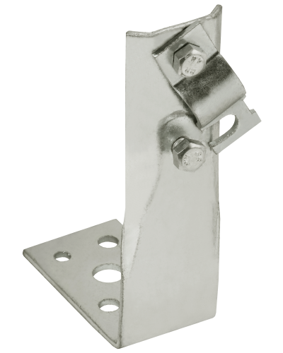 Держатель проводника круглого 6-10мм винтовой угловой h=60мм нержавеющая сталь IEK (ZDP87-20-1-16-60) в Рубцовске Крепеж Pintop.ru