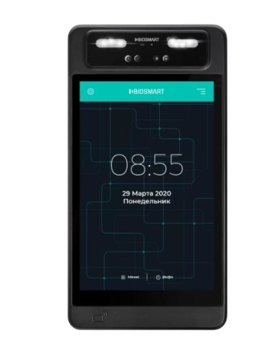 Терминал для биометрической идентификации по геометрии лица BioSmart QUASAR-MFR в Рубцовске Контроллеры Pintop.ru