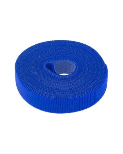 Лента-липучка многоразовая 5 м х 20мм, синяя (1 шт/уп) REXANT 07-7525 в Рубцовске Монтажные материалы Pintop.ru
