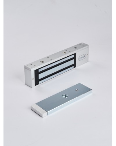 R-Lock RL-EM350-LSS - Электромагнитный замкок, 350кг, DC12/24B, цвет серебристый сатинированный алюминий RAL 7047, два датчика втроены в корпус замка: датчик Холла и магнито-контактный датчик в Рубцовске Электромагнитные замки Pintop.ru