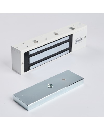 R-Lock RL-EM500-L0W - Электромагнитный замкок, 500кг, DC12/24B, цвет белый, RAL9016(белый) в Рубцовске Электромагнитные замки Pintop.ru