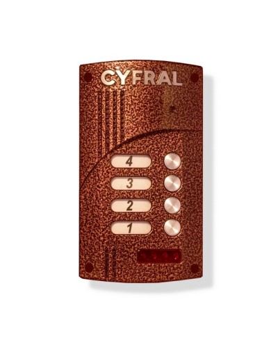 Малоабонентный блок вызова прямой адресации Цифрал M-4.1M в Рубцовске Блоки вызова многоабонентные Pintop.ru