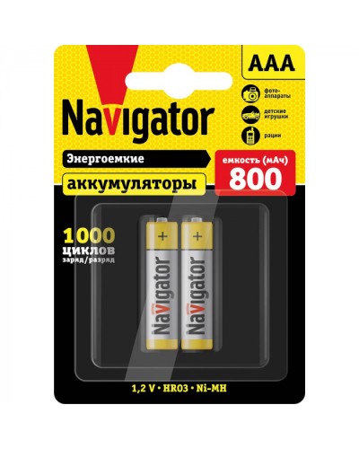 Аккумулятор Navigator 94 461 NHR-800-HR03-BP2 в Рубцовске Электротехническое оборудование Pintop.ru