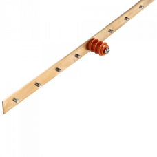 Шина заземления вертикальная, медная 1900х25х3 мм, 34 контакта TWT (TWT-EBARV-42U-25x3/34)