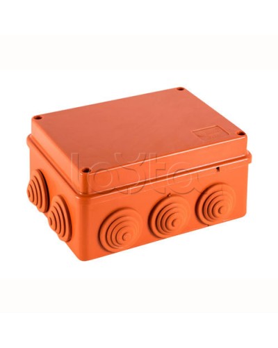JBS150 Коробка огн. E110, о/п 150х110х70мм, без галогена,10 вых., IP55, 9P, (1,5-4 мм2), цвет оранж. Экопласт (43169HF) в Рубцовске Коробки (ОКЛ) Экопласт Pintop.ru
