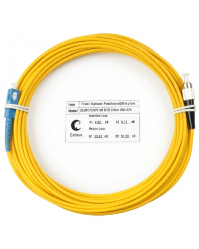 Шнур оптический simplex SC-FC 9/125 sm 25м LSZH Cabeus FOP(s)-9-SC-FC-25m в Рубцовске Патч-корды оптические Pintop.ru