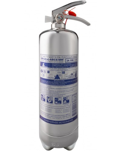 Огнетушитель ПОЖТЕХНИКА ОП-2(з) МИГ d110 нерж (1А, 21В, С, Е) в Рубцовске Огнетушители Pintop.ru