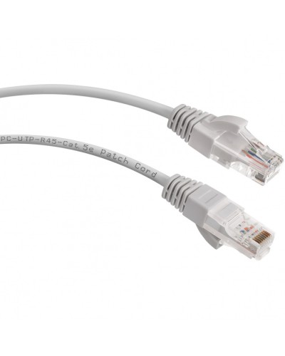 Шнур коммутационный 2xRJ-45/8P8C U/UTP кат.5е (1,5 м) Cabeus PC-UTP-RJ45-Cat.5e-1.5m в Рубцовске Патчкорды (медные) Pintop.ru