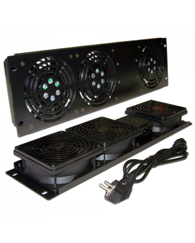 Блок 2-х вентиляторов 19 вертикальный, без термостата, 3U TWT (TWT-CB-FANV2-RACK) в Рубцовске Вентиляторные модули Pintop.ru