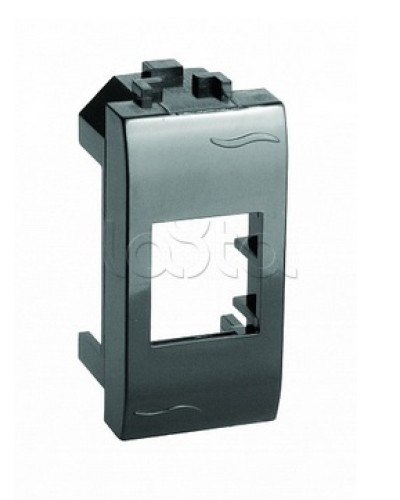 Адаптер для информационных разъемов Keystone, черный, 1мод. DKC (77607N) в Рубцовске Аксессуары для стоек и шкафов Pintop.ru