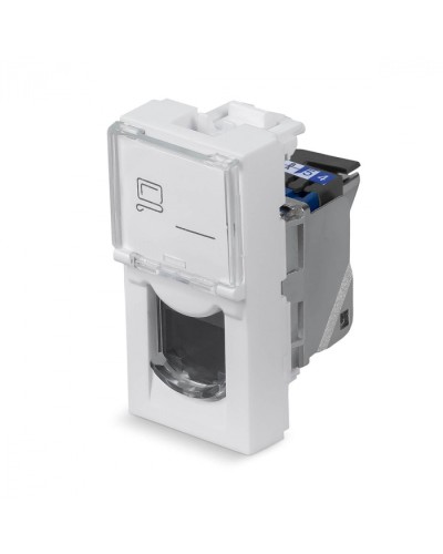 Модуль Keystone Jack RJ-45(8P8C), 180 градусов, категория 6, экранированная Cabeus (KJ-RJ45-Cat.6-SH-180T-FP-L-22,5) в Рубцовске Модули Keystone Pintop.ru