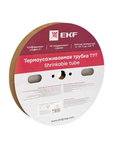 Термоусаживаемая трубка ТУТ 4/2 прозрачная рулон EKF PROxima (tut-4-tr) в Рубцовске Аксессуары для кабель-канала Pintop.ru