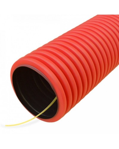 Труба гофрированная двустенная ПНД гибкая тип 450 (SN18) с/з красная д63 (20м/уп) Промрукав (PR15.0235) в Рубцовске Труба гофрированная Pintop.ru