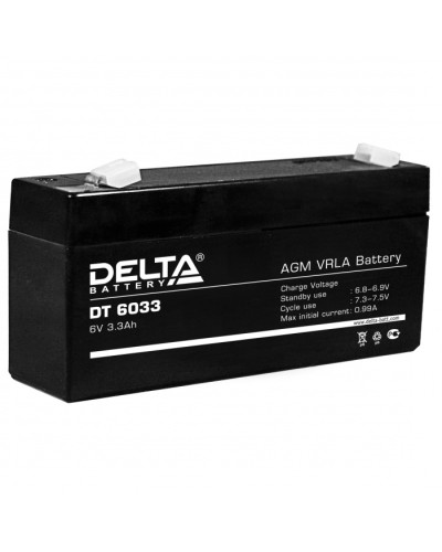 Аккумулятор свинцово-кислотный Delta DT 6033 в Рубцовске Электротехническое оборудование Pintop.ru