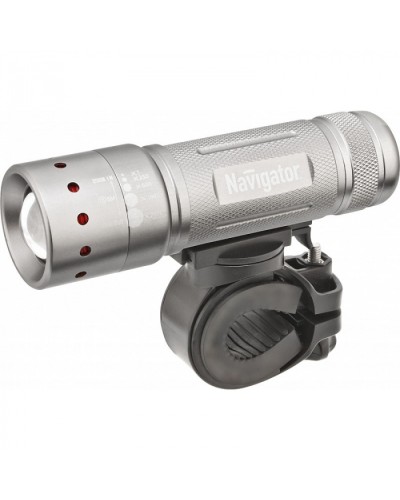 Фонарь Navigator 94 964 NPT-B01-3AAA Вело. 2 крепл. CREE 1LEDх5Вт, фокус, блист. в Рубцовске Источники света(Лампы) Pintop.ru