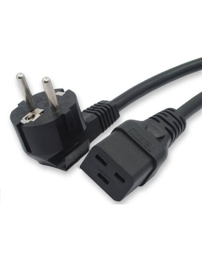 Кабель питания 1,8 м Hyperline PWC-IEC19-SHM-1.8-BK в Рубцовске Патч-корды и пигтейлы Pintop.ru