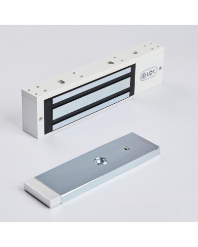 R-Lock RL-EM350-LSW - Электромагнитный замкок, 350кг, DC12/24B, цвет белый, RAL9016(белый), два датчика втроены в корпус замка: датчик Холла и магнито-контактный датчик в Рубцовске Электромагнитные замки Pintop.ru