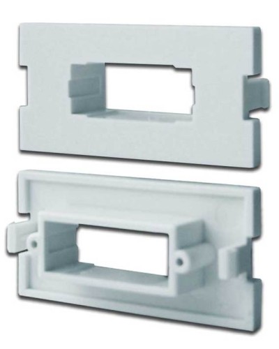 Вставка модульная под SC дуплексный адаптер в розетку LAN-MB, белая LANMASTER LAN-MBP-2SC-WH в Рубцовске Коннекторы Pintop.ru