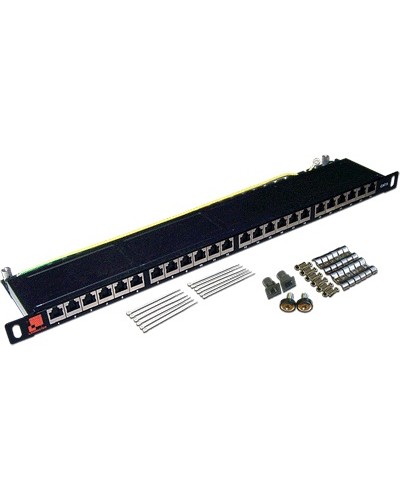 Патч-панель 19, 24 порта RJ-45, категория 6, STP, 0.5U, компактная LANMASTER LAN-PPC24S6 в Рубцовске Патч панель Pintop.ru