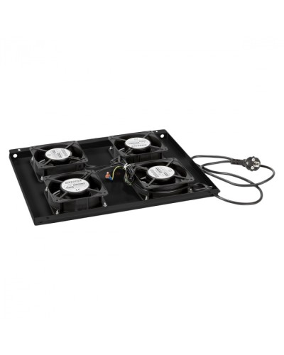 Панель вентиляционная с 4 вентиляторами Cabeus TRAY-60-BK в Рубцовске Вентиляторные модули Pintop.ru