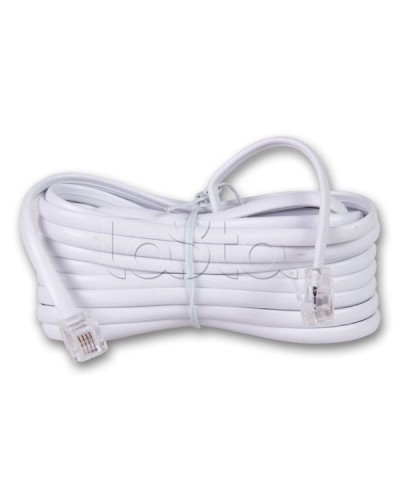 Удлинитель телефонный 5 м белый (10шт/уп) REXANT 18-3051 в Рубцовске Патч-корды и пигтейлы Pintop.ru