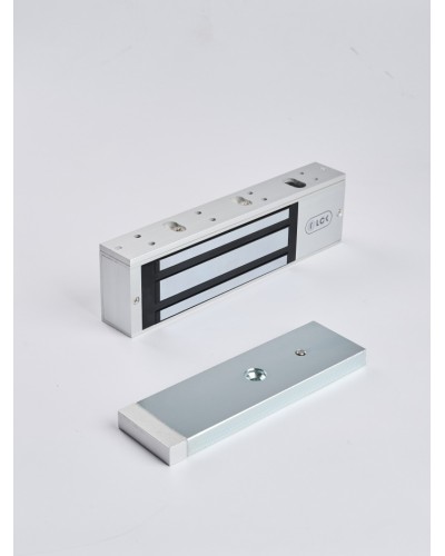 R-Lock RL-EM500-LSS - Электромагнитный замкок, 500кг, DC12/24B, цвет серебристый сатинированный алюминий RAL 7047, два датчика втроены в корпус замка: датчик Холла и магнито-контактный датчик в Рубцовске Электромагнитные замки Pintop.ru