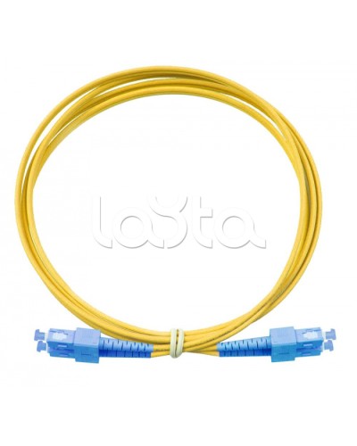 Патч-корд дуплексный 2*9/125 SC-SC, 1м Eurolan (41F-S2-SC-SC-01) в Рубцовске Патч-корды и пигтейлы Pintop.ru