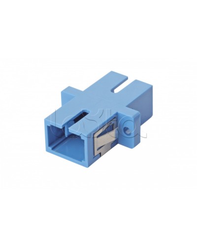 Оптический адаптер OS2, симплекс SC, с фланцами, синий Eurolan (36A-S2-SC-02BU) в Рубцовске Проходные адаптеры и розетки оптические Pintop.ru