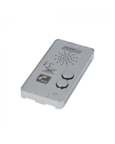 Переговорное устройство с кнопкой отключения оповещателя (зеркальная поверхность) Кристалл СДК-029.МГН.2 в Рубцовске Дополнительное оборудование для ОПС Pintop.ru