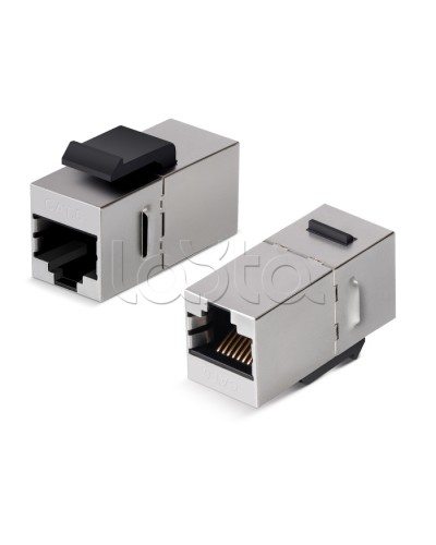 Проходной адаптер Keystone RJ45-RJ45 Cabeus (CA-KJ-8P8C-C6-SH) в Рубцовске Коннекторы Pintop.ru