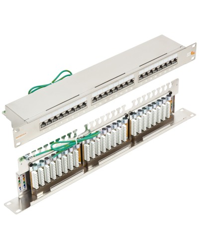 Патч-панель 19, 1U, 24xRJ45 кат.6А NIKOMAX NMC-RP24SA2-1U-MT в Рубцовске Патч панель Pintop.ru