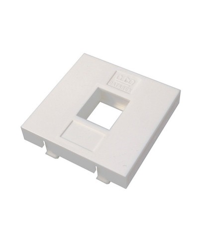 Адаптер Mosaic 45 х 45 мм для модуля Keystone, 1 порт, белый Datarex DR-5301 в Рубцовске Коммутационные изделия Pintop.ru