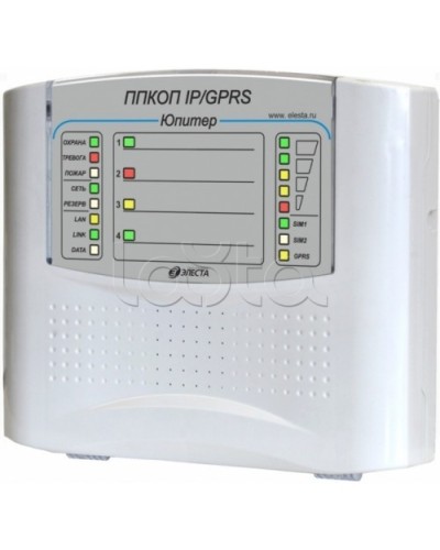 Элеста Юпитер-1431 (ППКОП Юпитер-4 IP/GPRS, пластик. корпус) в Рубцовске Приемно-контрольные приборы Pintop.ru