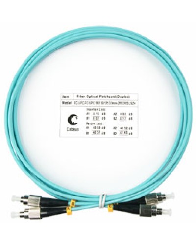 Шнур оптический duplex FC-FC 50/125 mm OM3 1,5м LSZH Cabeus FOP-50-FC-FC-1,5m в Рубцовске Патч-корды и пигтейлы Pintop.ru