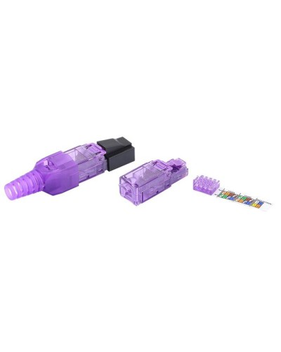 Разъем RJ-45 8P8C Hyperline PLUD-8P8C-S-C6-VL в Рубцовске Коннекторы и разъемы Pintop.ru