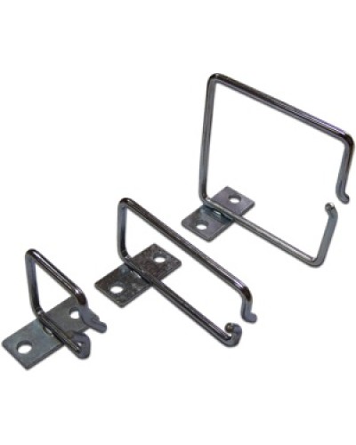 Скоба-органайзер металлическая для установки на 19 профиль, 80х80 мм TWT TWT-RING-M80x80 в Рубцовске Кабельные органайзеры Pintop.ru