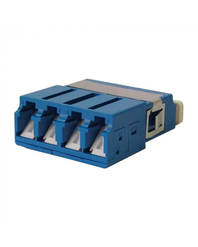 Адаптер оптический LC OM3, со шторкой, корпус SC, квадро LANMASTER (LAN-4LCS/SH-AM-OM3) в Рубцовске Проходные адаптеры и розетки оптические Pintop.ru