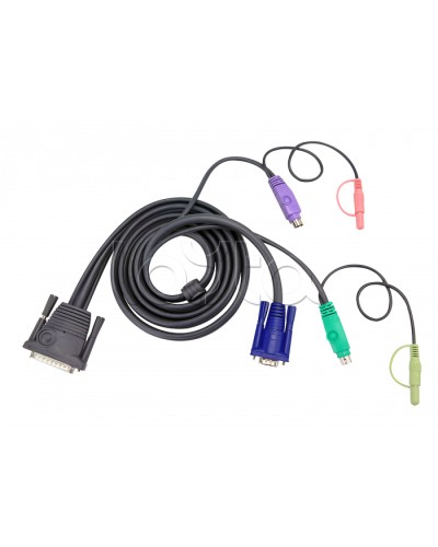 КВМ-кабель с интерфейсами передачи звука, PS/2, VGA (5м) ATEN 2L-1705P в Рубцовске Видеоусилители, Модуляторы, Делители Pintop.ru