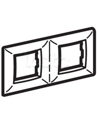 Рамка пятиместная, белый RAL 9010, 10М, BRAVA DKC (75015W) в Рубцовске Аксессуары для кабель-канала Pintop.ru