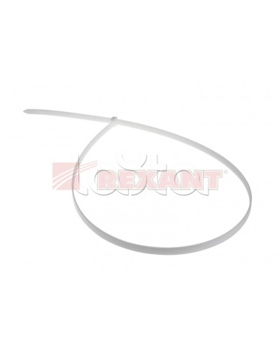 Хомут-стяжка нейлоновый 9х700 мм белый (100шт/уп) REXANT 07-0700-9 в Рубцовске Стяжки-хомуты Pintop.ru
