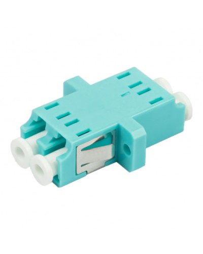 Адаптер оптический проходной LC-LC, OM3, дуплекс (duplex), бирюзовый Datarex DR-541123 в Рубцовске Коммутационные изделия Pintop.ru
