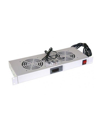 Модуль вентиляторный с термостатом 19 1U с 2-мя вентиляторами REXANT 04-2604 в Рубцовске Вентиляторные модули Pintop.ru