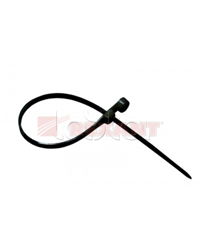 Хомут-стяжка нейлоновый под винт 2.5х100 мм чёрный (100шт/уп) REXANT 07-0105 в Рубцовске Стяжки-хомуты Pintop.ru