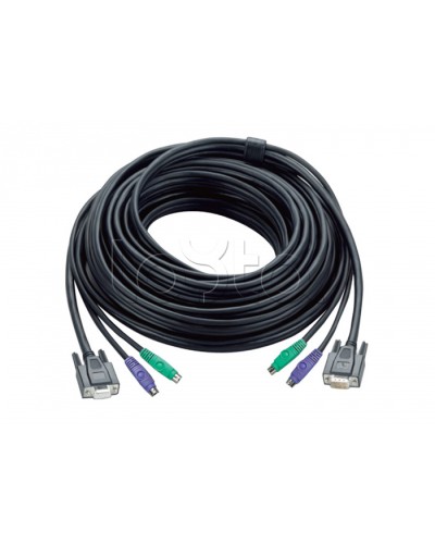 КВМ-кабель с интерфейсами PS/2, VGA (1.8м) ATEN 2L-1001P в Рубцовске Видеоусилители, Модуляторы, Делители Pintop.ru