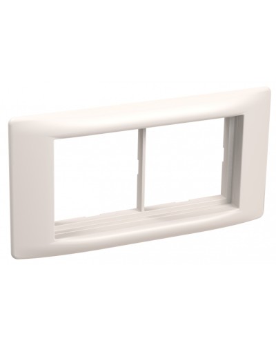 Рамка и суппорт для кабель-канала Праймер на 4 модуля, 60 мм белый IEK (CKK-40D-RSU4-060-K01) в Рубцовске Распределительные коробки Pintop.ru