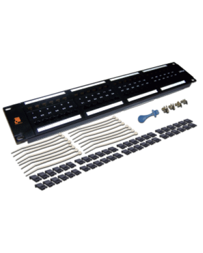 Патч-панель 19, 48 портов RJ-45, категория 6, UTP, 2U LANMASTER LAN-PPL48U6 в Рубцовске Патч панель Pintop.ru