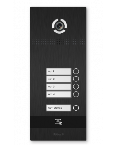 Вызывная панель BAS-IP BI-04FBI BLACK в Рубцовске Вызывные видеопанели малоабонентные Pintop.ru